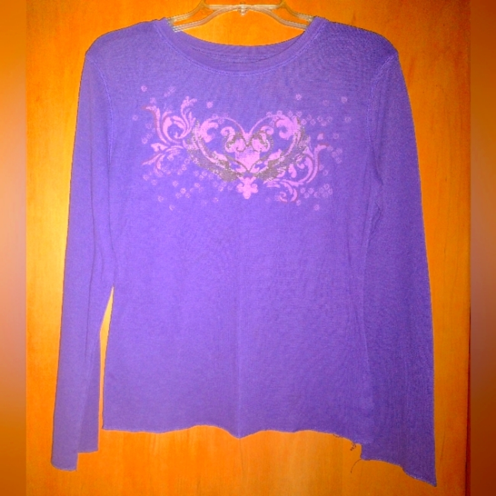 SO Thermal Purple Sleep Shirt Size Medium